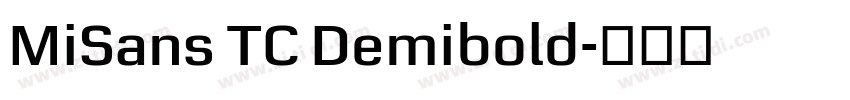 MiSans TC Demibold字体转换